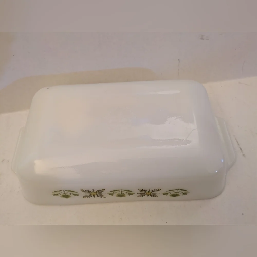 Vintage Fire King Green Meadow 1 QT Kitchenware Anchor Hocking